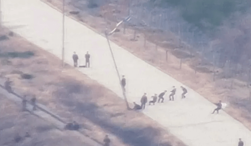 북한 도로 가로등 철거