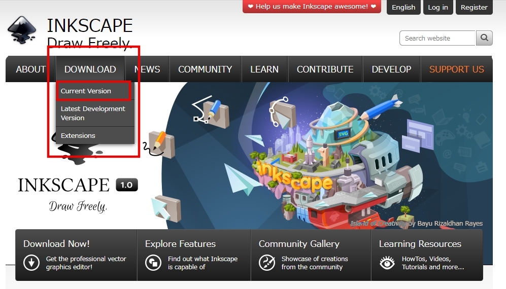 잉크스케이프 다운로드