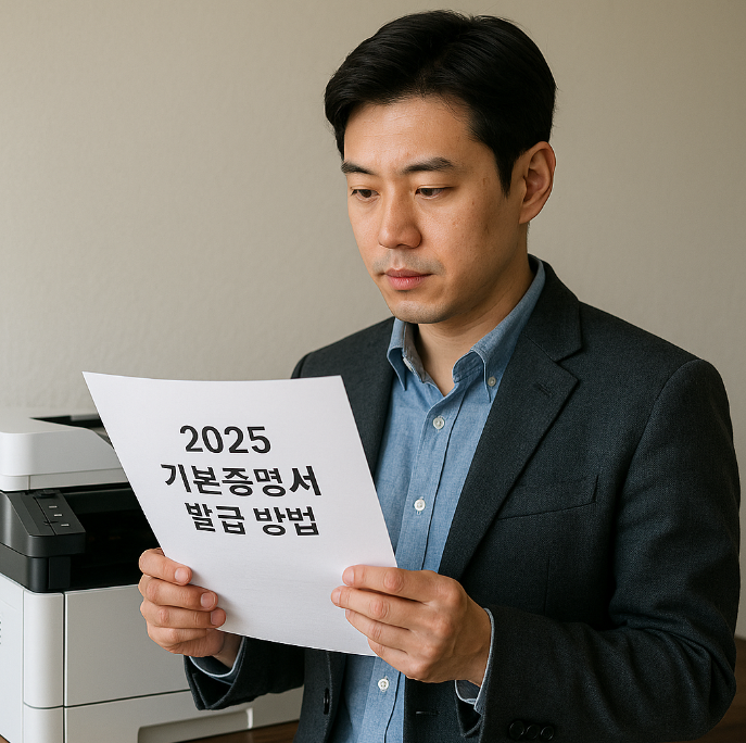 2025 기본증명서 발급방법 총정리