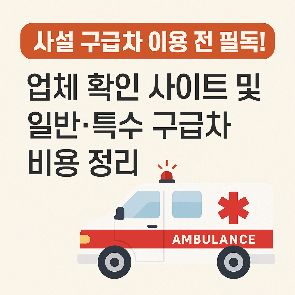 사설 구급차 업체