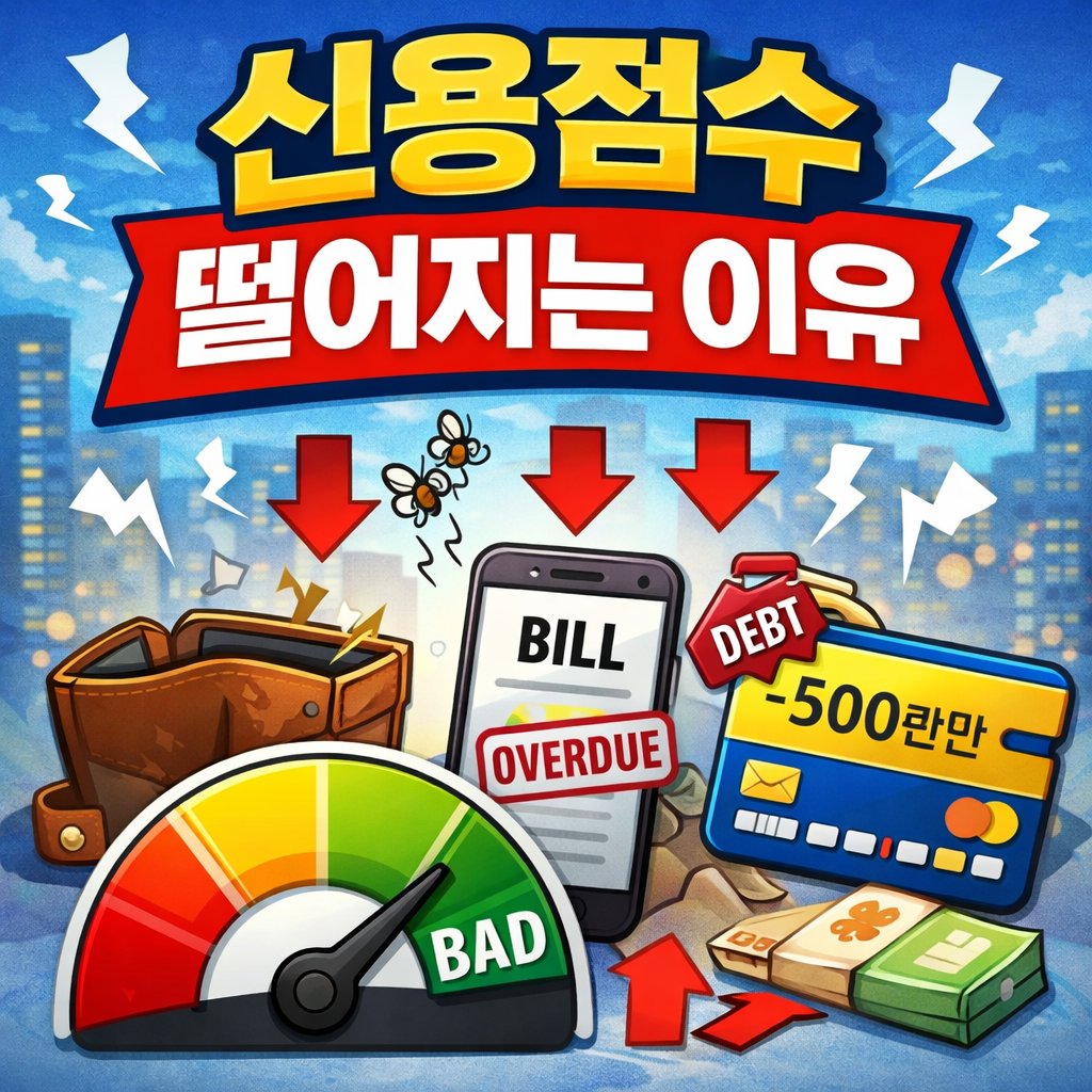신용점수 떨어지는 이유