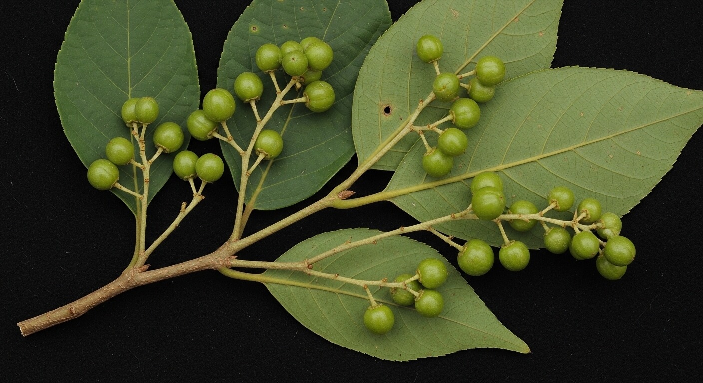 헛개나무 열매와 잎 모습, 헛개나무차 원재료 식물 이미지