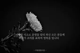 삼가 조의를 표합니다 삼가 고인의 명복을 빕니다 뜻 자료집_5