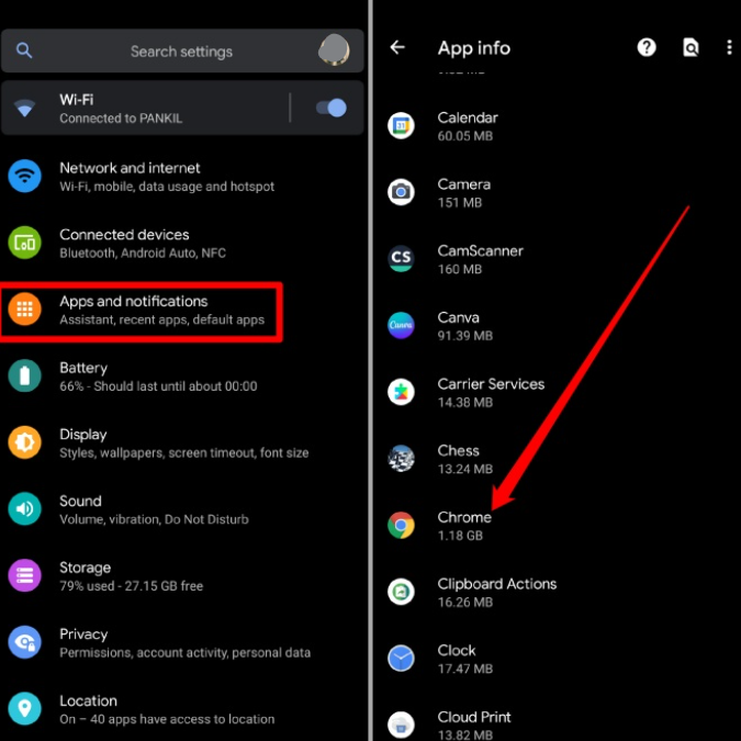 안드로이드-크롬-설정