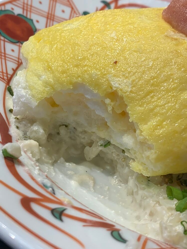 수플레오믈렛 단면