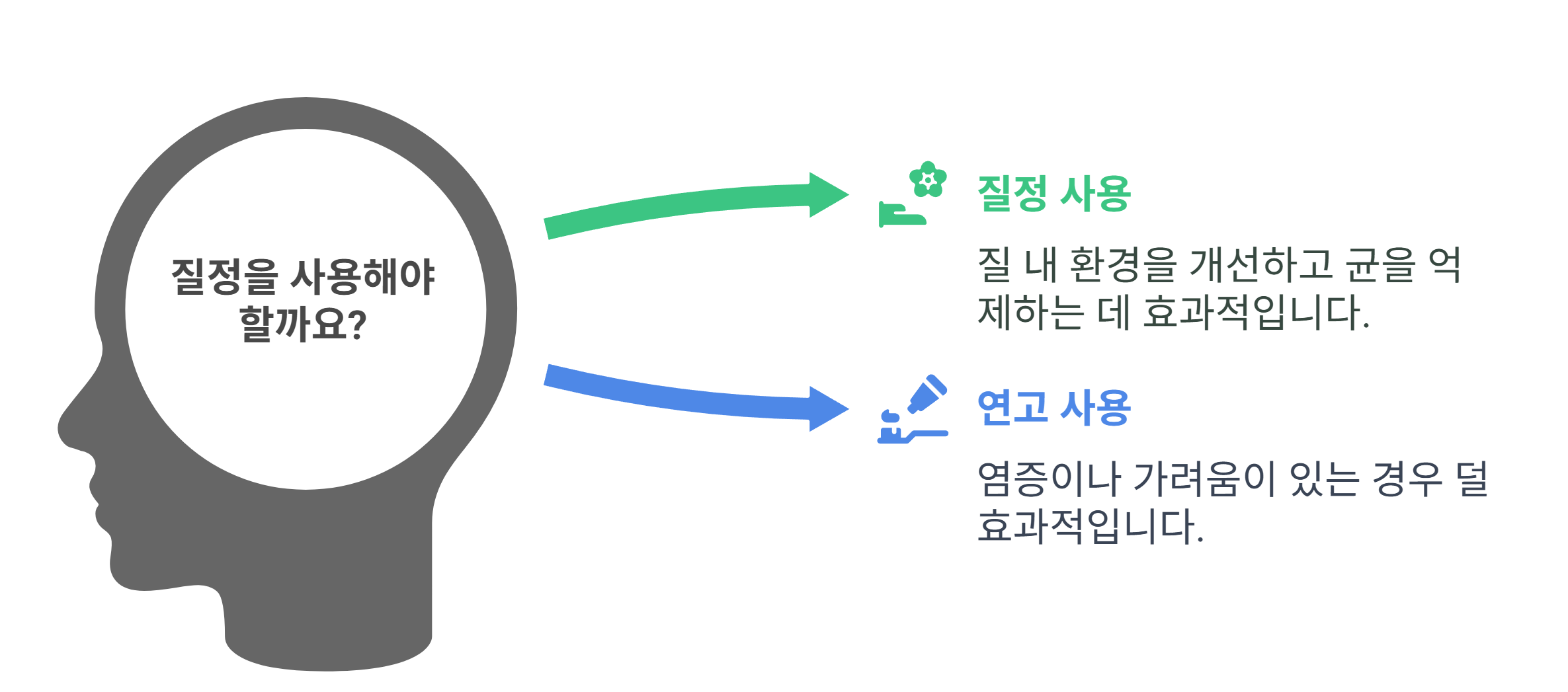 질정 제품은 어떤 경우에 사용할까