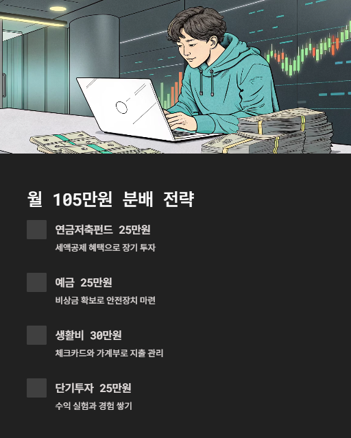 월 105만원 분배 전략