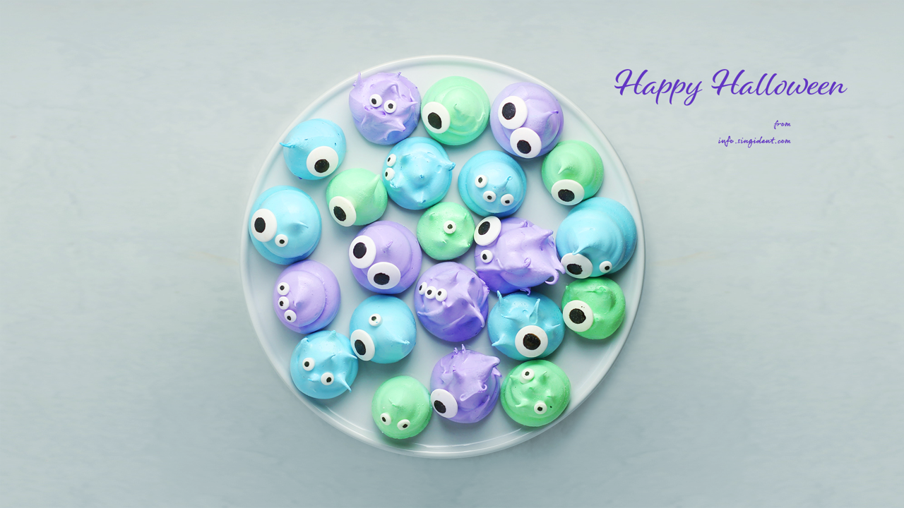 06 머랭쿠키 C - Happy Halloween 할로윈배경화면