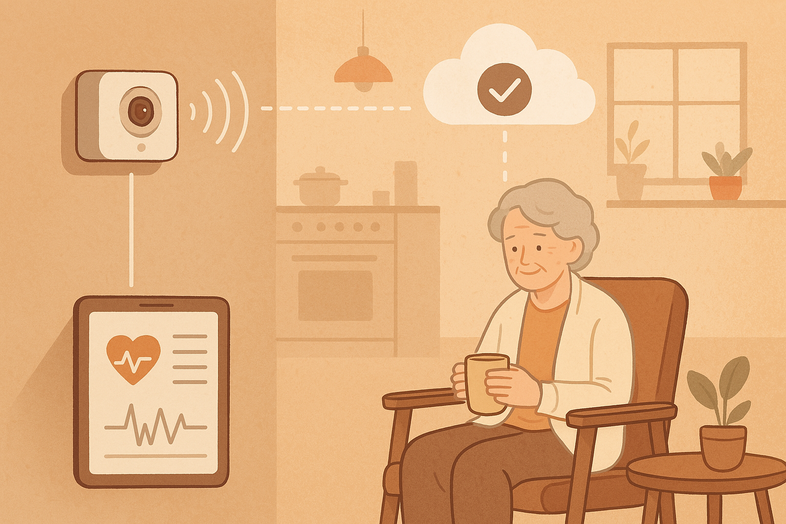 고독사 예방 모니터링 시스템에 관한 이미지