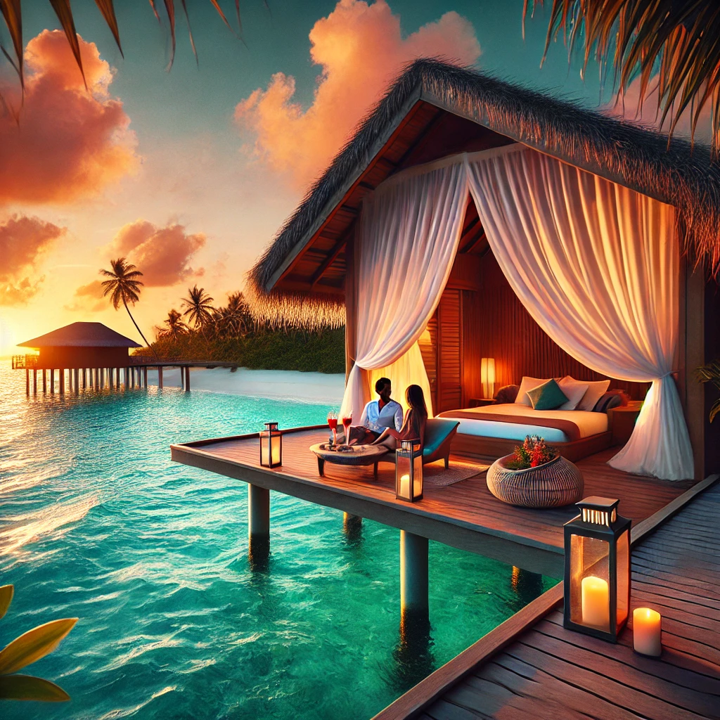 몰디브 신혼여행 이미지