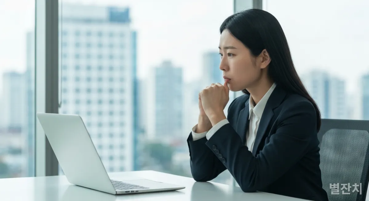 바쁜 현대 사회 속에서 평온함을 찾는 직장인