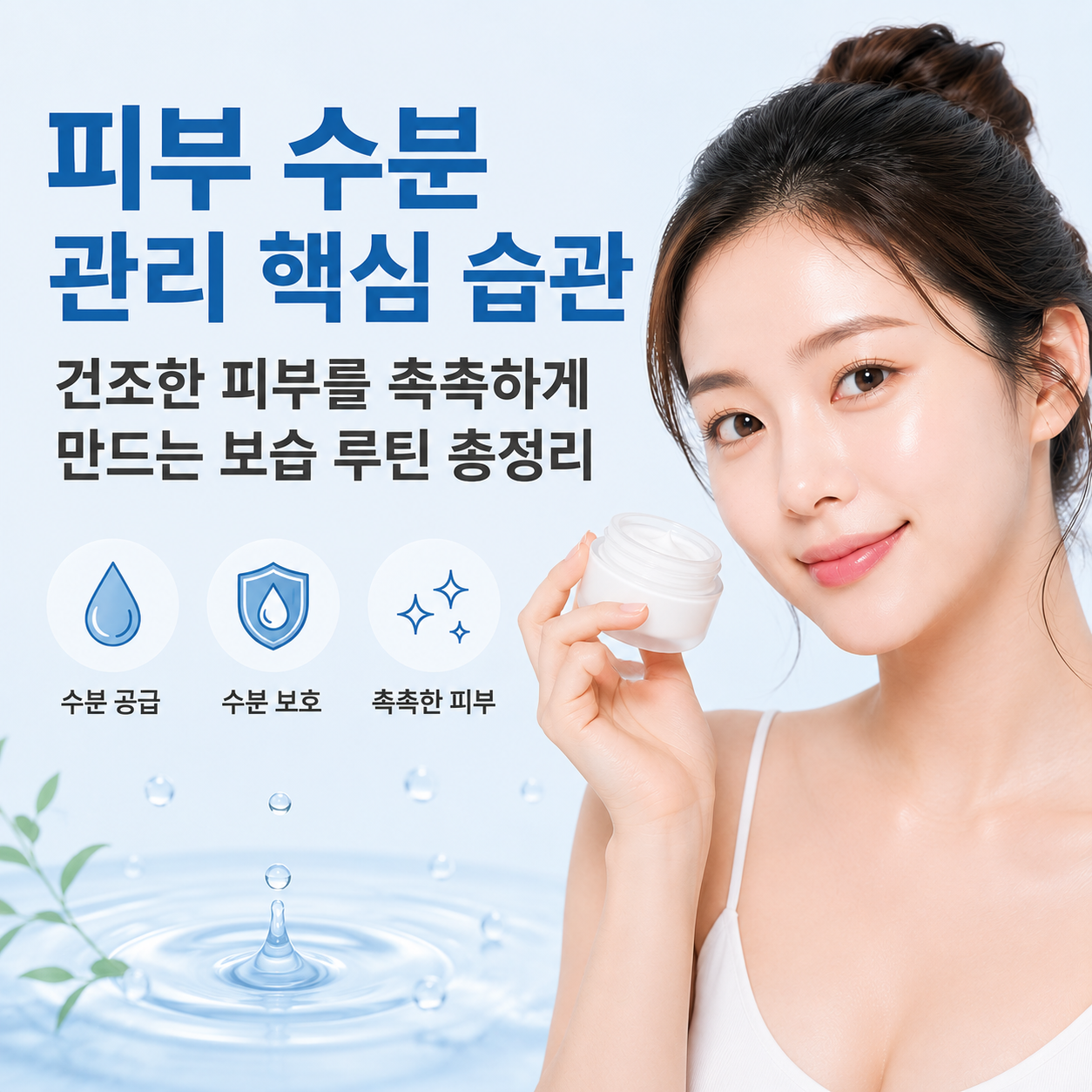 피부 수분 관리 핵심 습관
