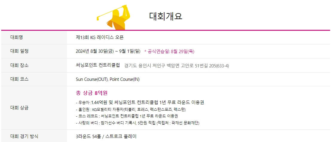 2024 제13회 KG 레이디스