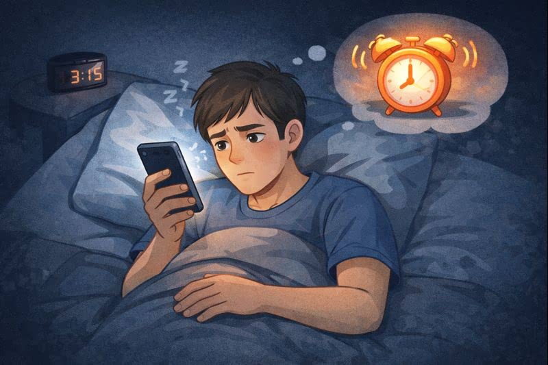 밤에 자주 깨는 사람들의 공통 습관