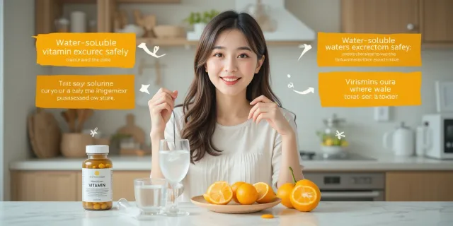 비타민 c 과다복용 부작용 우려를 해소하는 모습