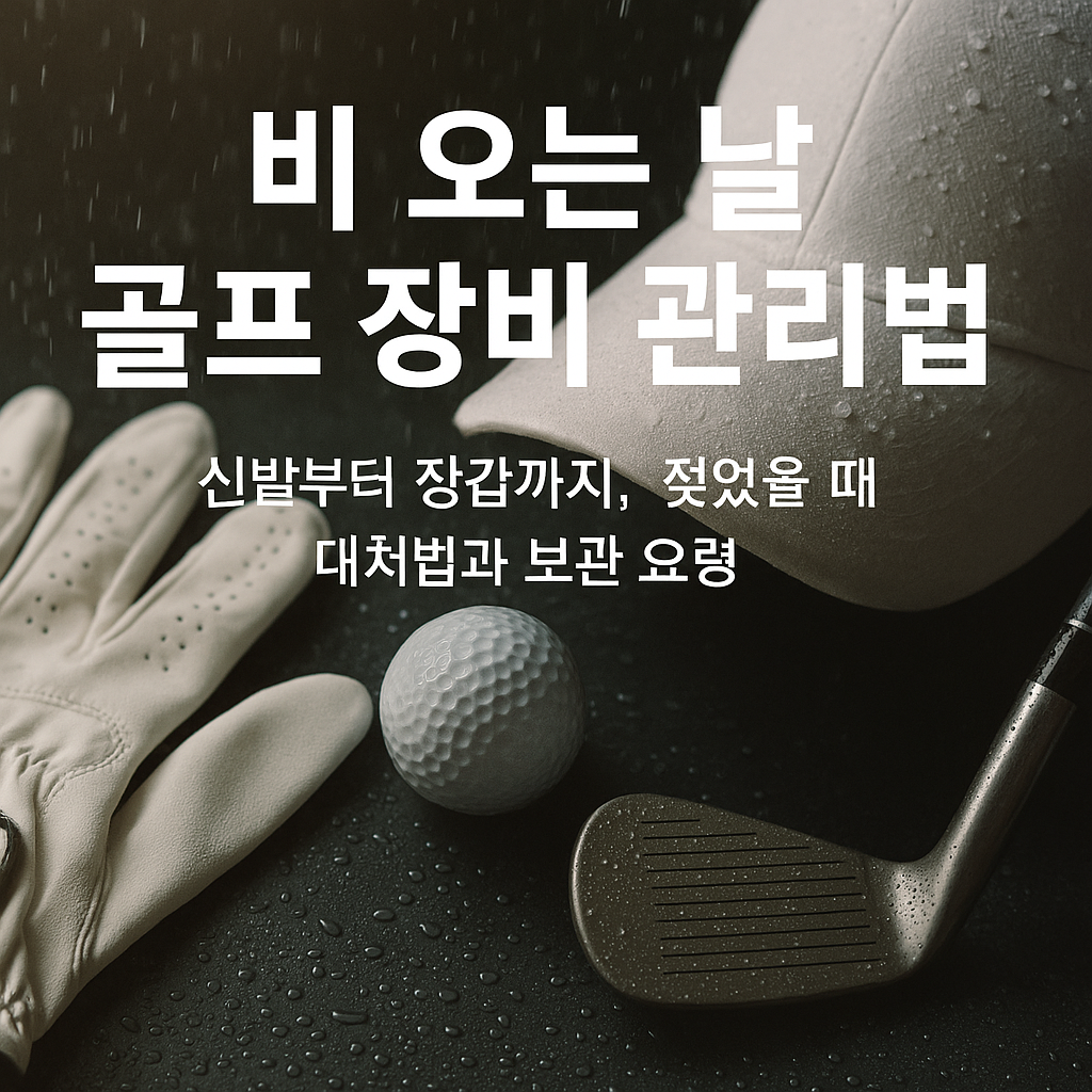 비 오는 날 골프 장비 관리법