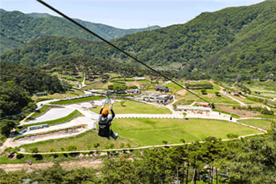 정읍 구절초 지방정원 짚라인