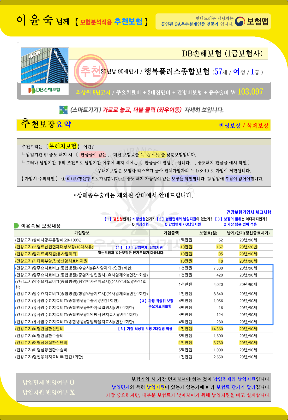 추천보험