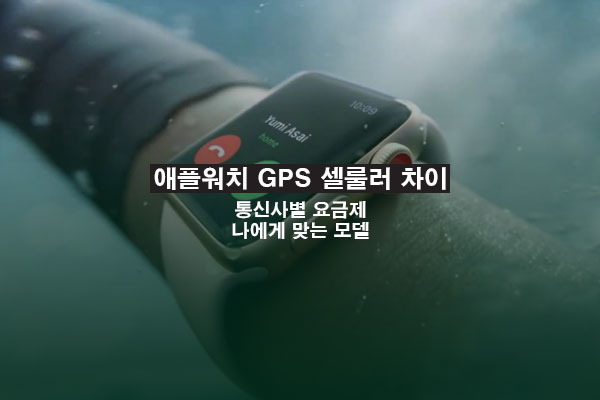 애플워치 셀룰러 GPS 차이