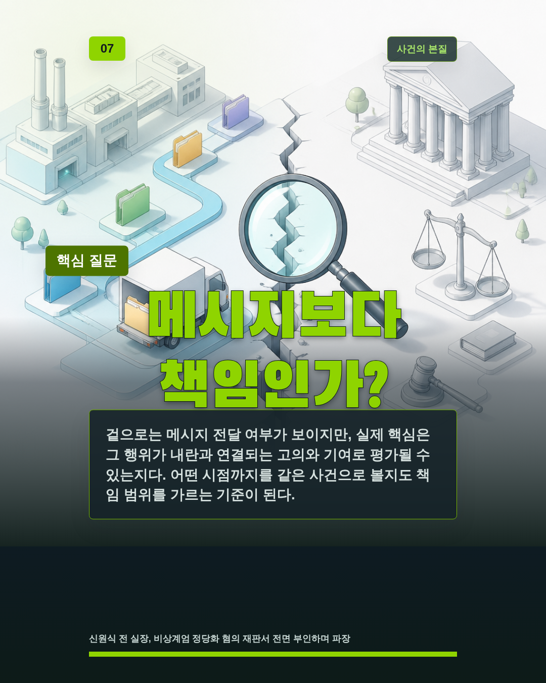 메시지보다 책임인가?