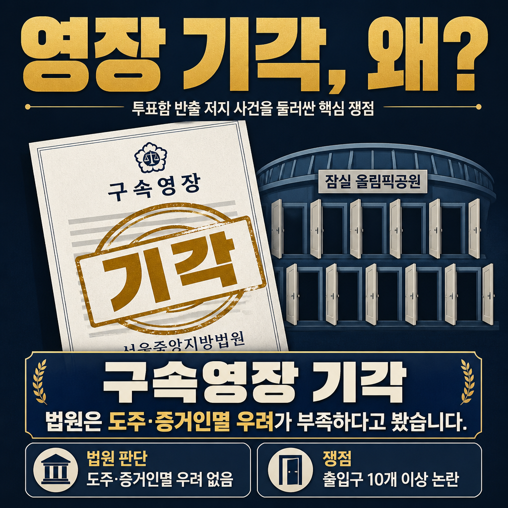 영장 기각, 왜?