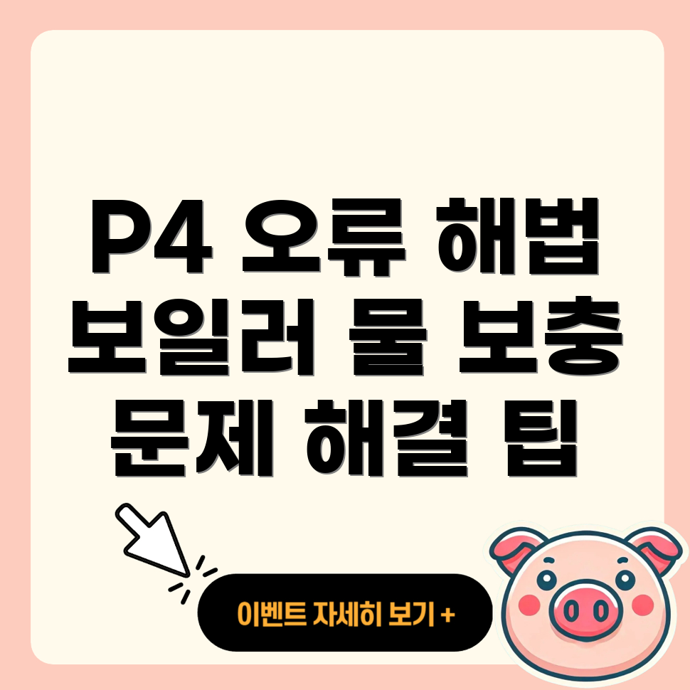 보일러 물보충 에러