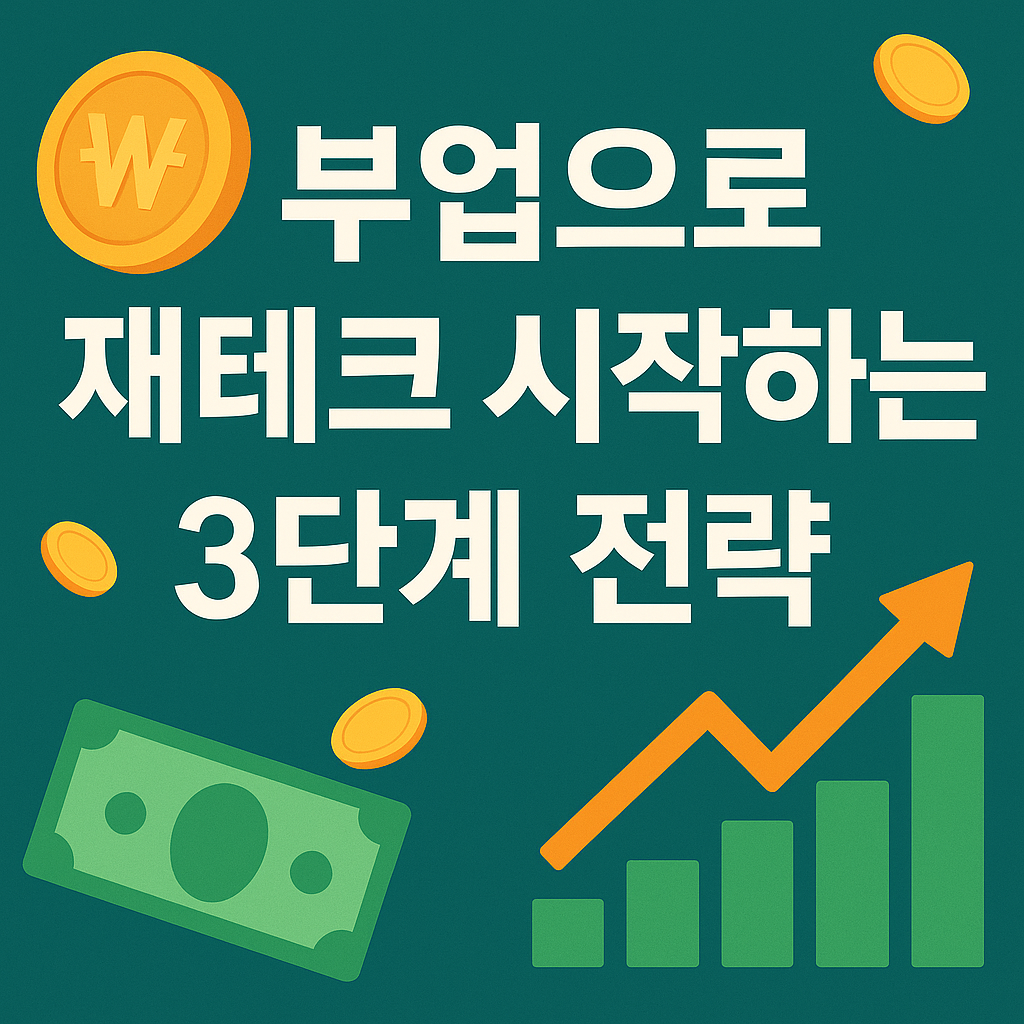부업으로 재테크 시작하는 3단계 전략
