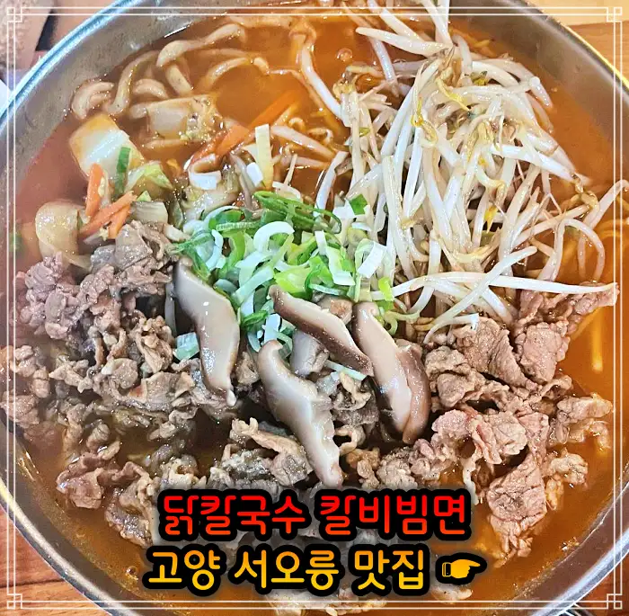 런닝맨 고양 서오릉 닭칼국수, 비빔칼국수 맛집