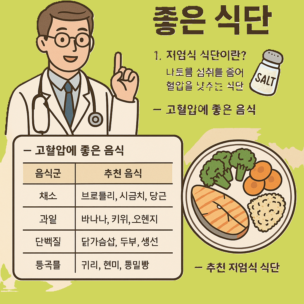 고혈압에 좋은 식단 가이드