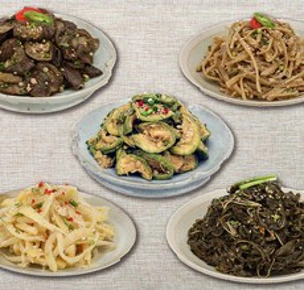 하늘농가 보름나물반찬 바로먹는렌지쿡 5종세트&#44; 1세트