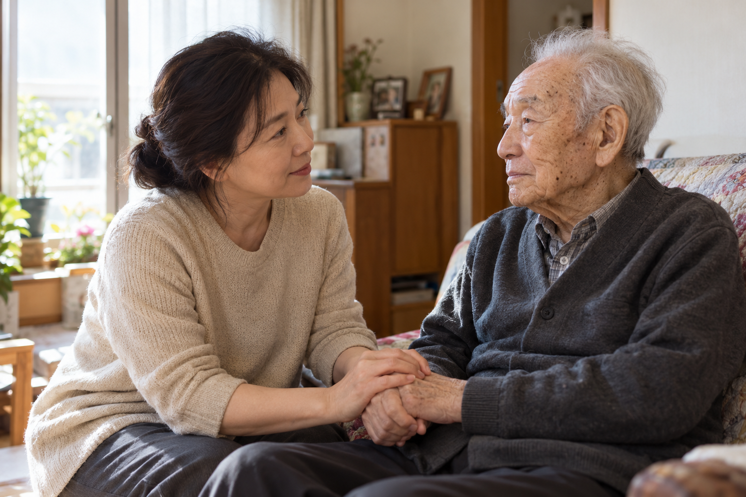 「제가 바란 것은 아버지가 존엄하게 지내시는 것이었습니다」