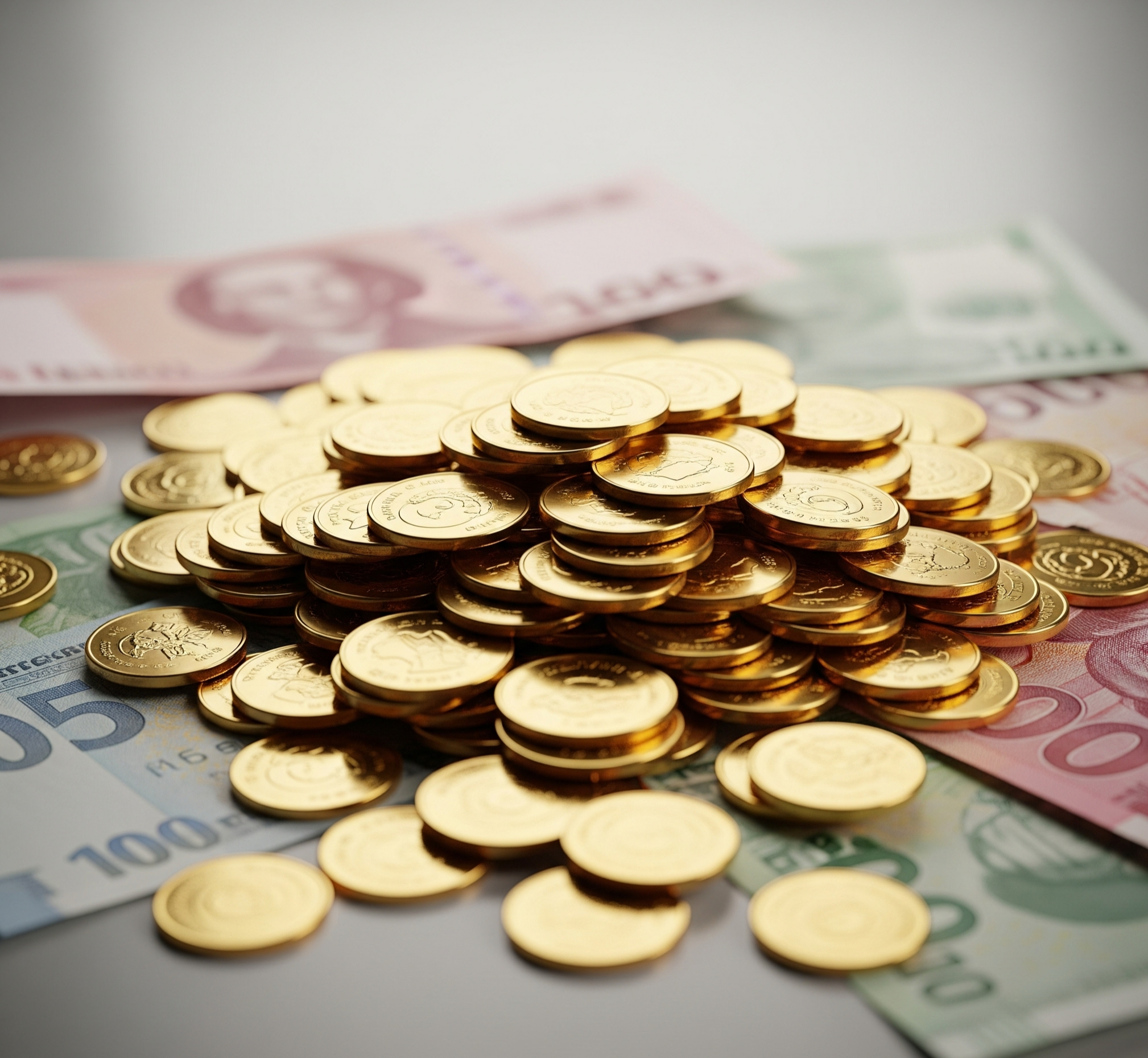 돈을 표현한 사진