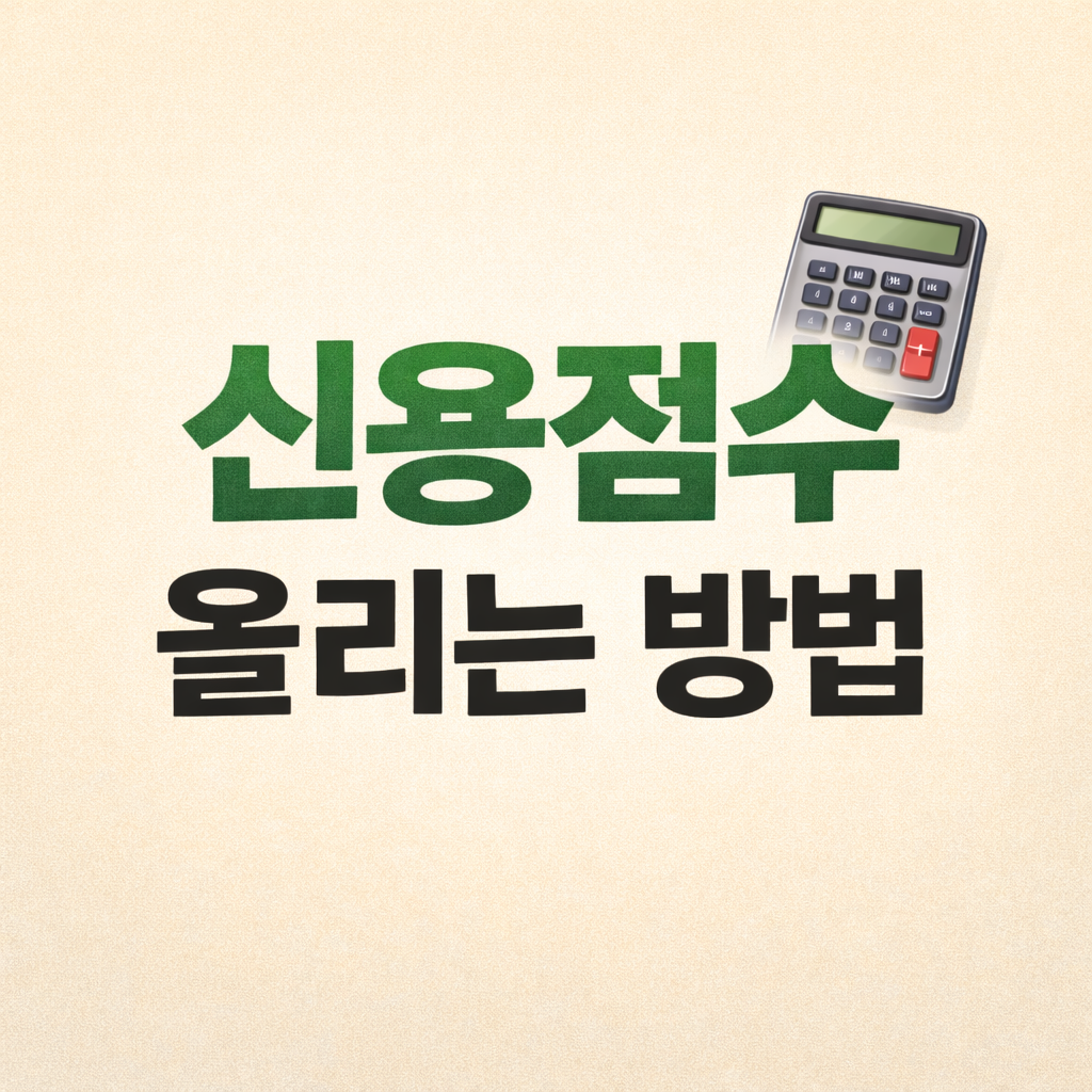 신용점수 올리는 방법 단기간, 내가 실제로 효과 본 것들