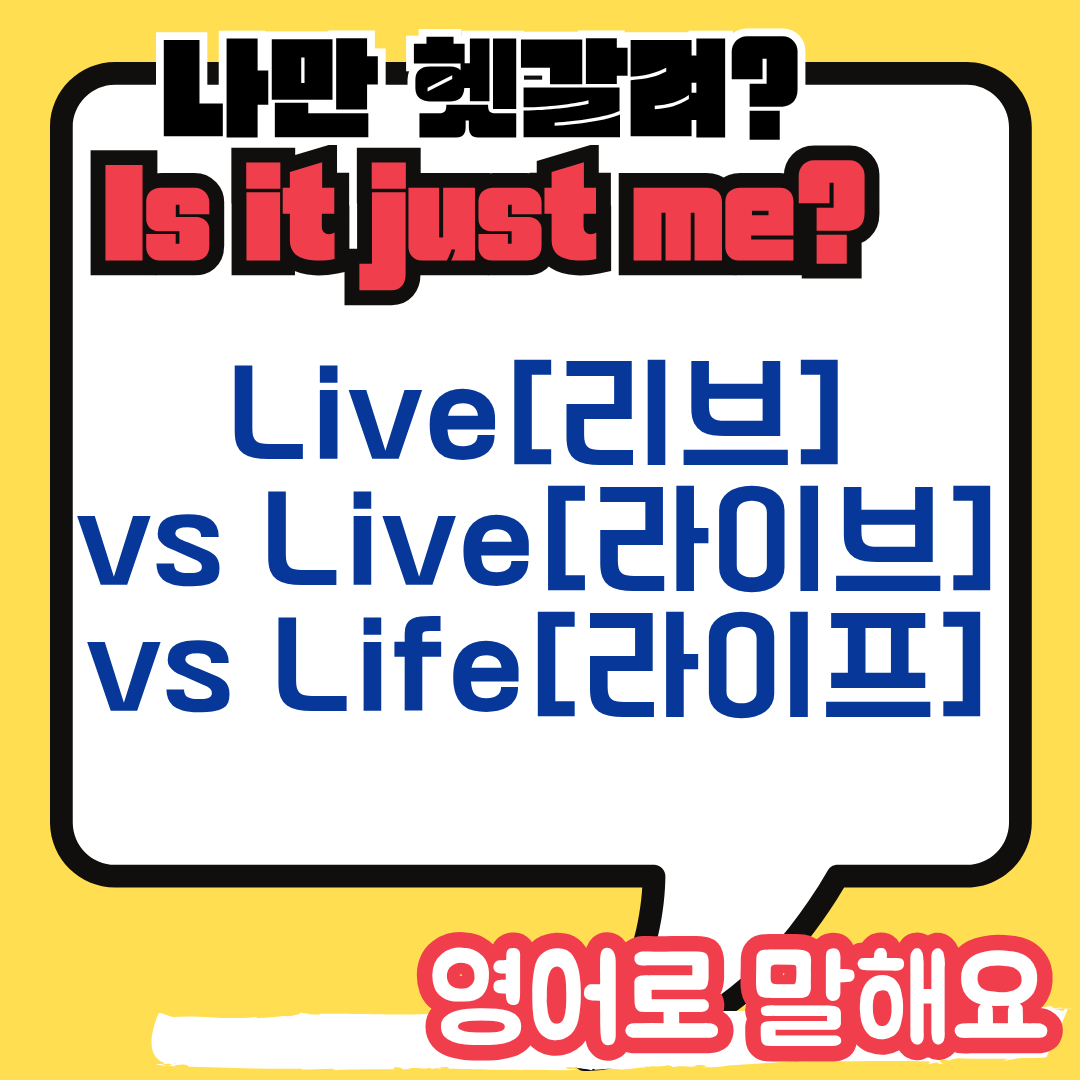 live와 live의 차이