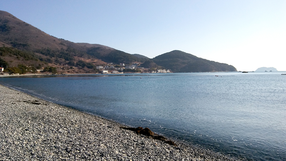 거제도 학동 흑진주 몽돌해변