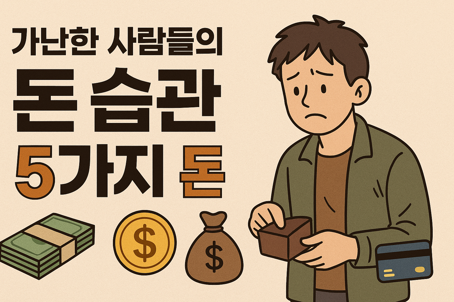 가난한 사람들의 5가지 돈 습관
