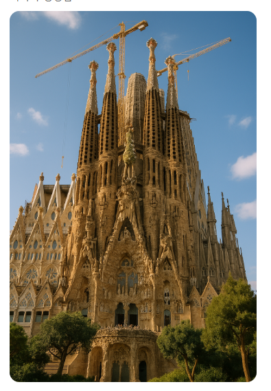 가우디 성당 이미지 사진