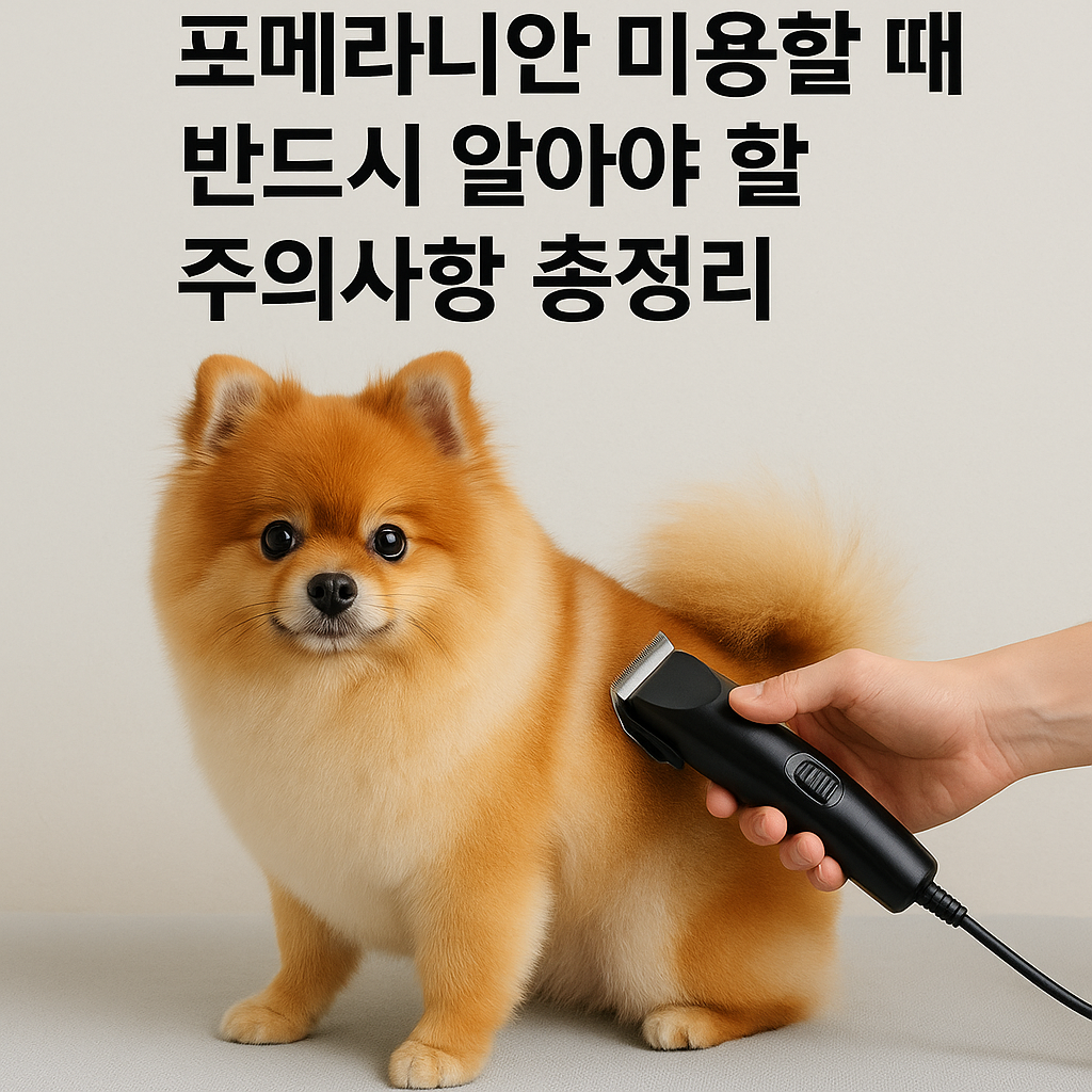 포메라니안 미용 주의사항 총정리 사진