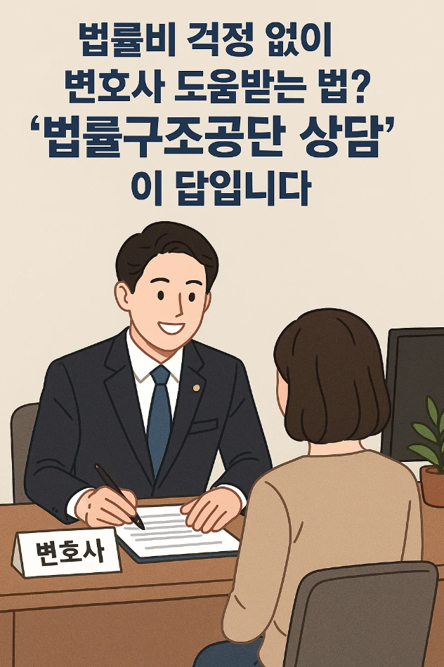법률비 걱정 없이 변호사 도움받는 법? &lsquo;법률구조공단 상담&rsquo;이 답입니다.