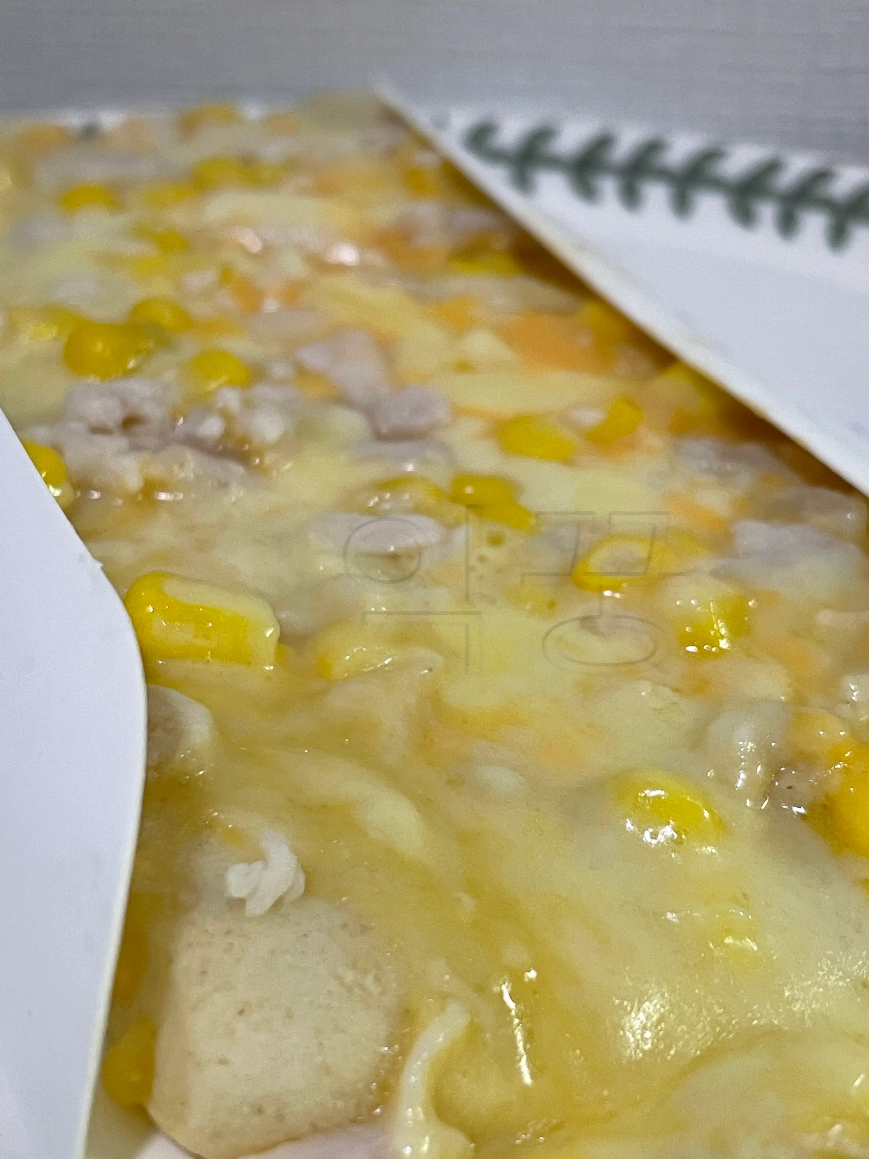 바르닭 사각피자 전자레인지에 돌린 후 사진