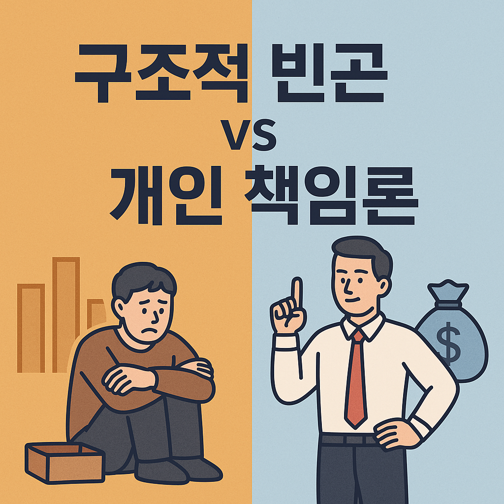 구조적 빈곤 vs 개인 책임론