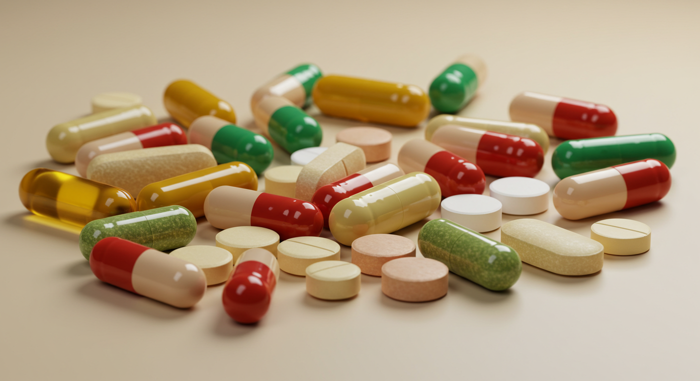 개인 맞춤형으로 선별된 다양한 영양제들