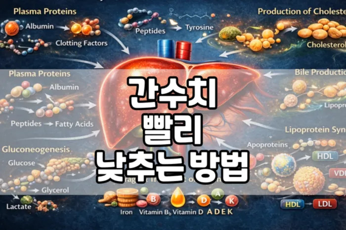 간수치 빨리 낮추는 방법