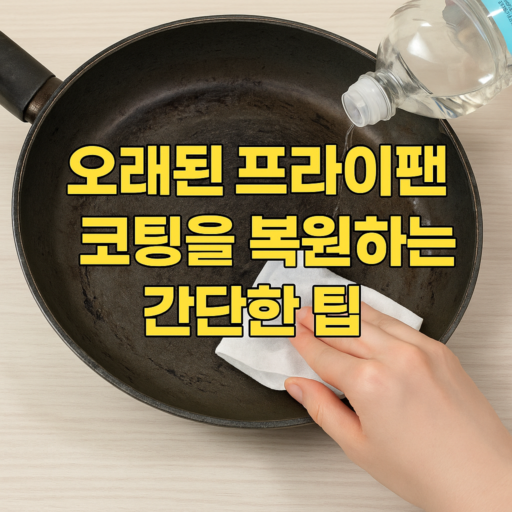 오래된 프라이팬 코팅을 복원하는 간단한 팁