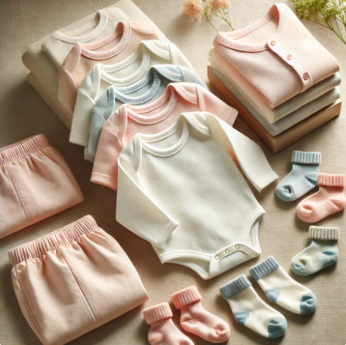 봄 아기 옷 준비 사진