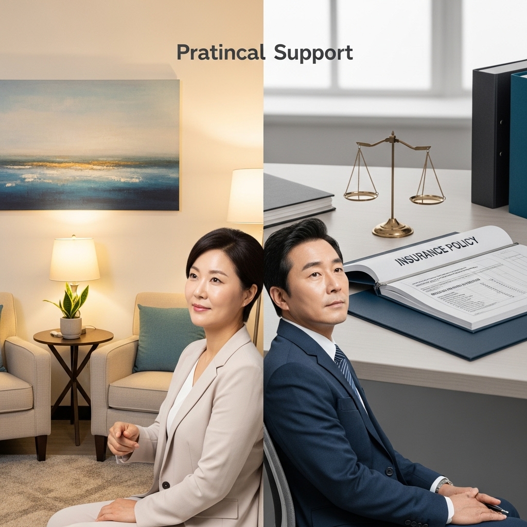 상담·지원제도·보험·법률, 뭐가 먼저일까