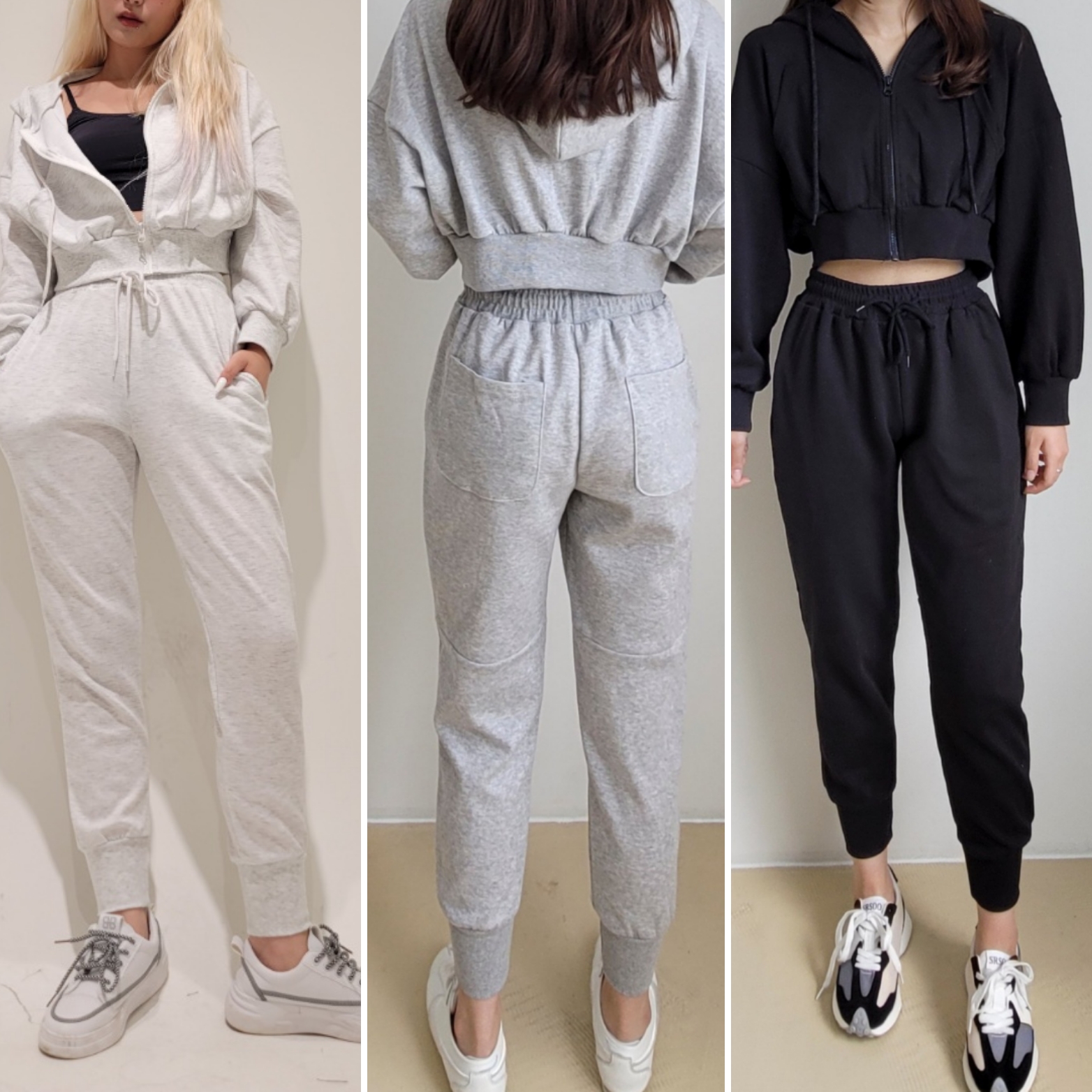 (숏/롱)여성조커팬츠 가을 4사이즈 키작녀 조거팬츠 키작은 그레이 여자 조거 바지