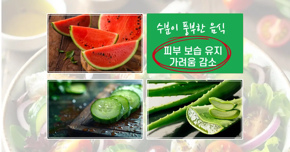 아토피 보습제 보습 수분에 좋은 음식