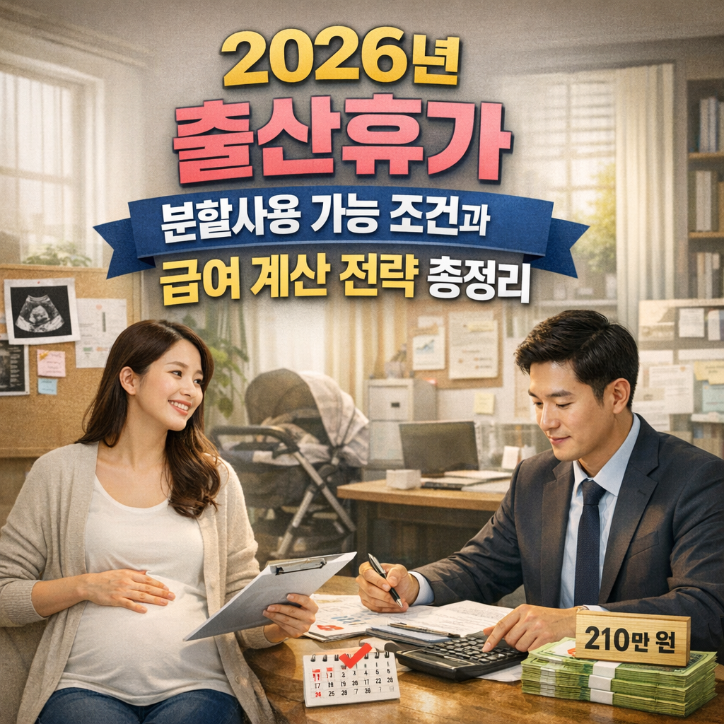 2026년 출산휴가 분할사용 가능 조건과 급여 계산 전략 총정리