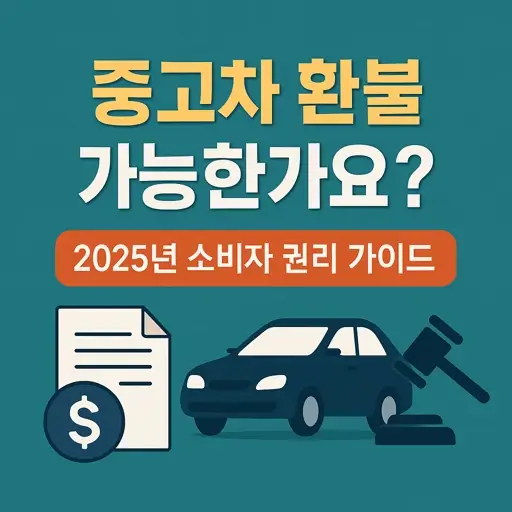 중고차 취소 및 환불